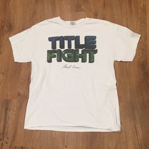 Title Fight Floral Green tee size L